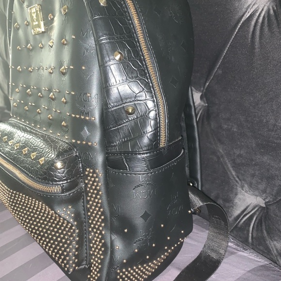 McM black gold studded backpack main image 6